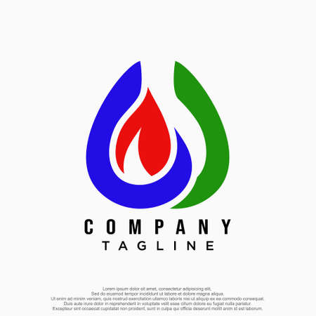 Creative gas logo.design vector templateのイラスト素材