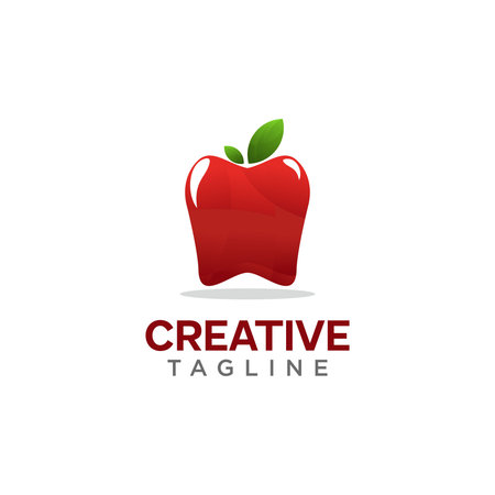 Apple icon , creative design vector templateのイラスト素材
