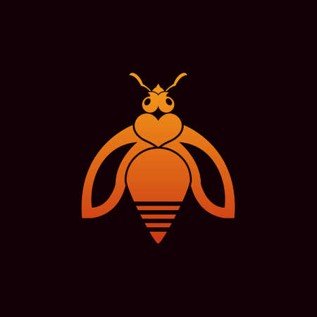 this is a BEE logo templateのイラスト素材