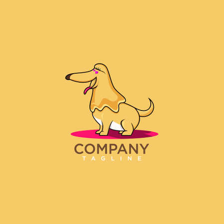 Creative Animal. Dog Logo design vector.のイラスト素材