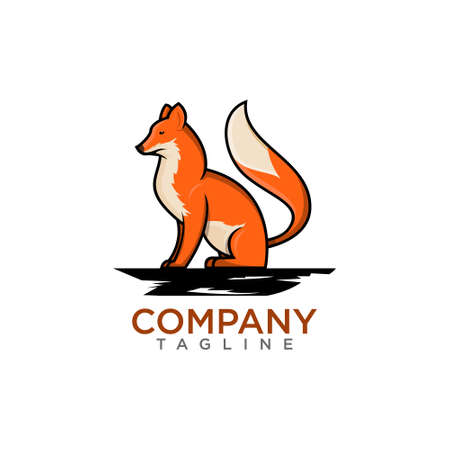 Creative Animal. Wolf Logo design vector.のイラスト素材