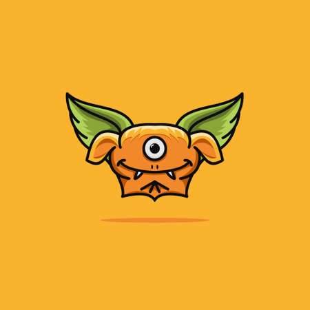 Cute cartoon monster design vectorのイラスト素材