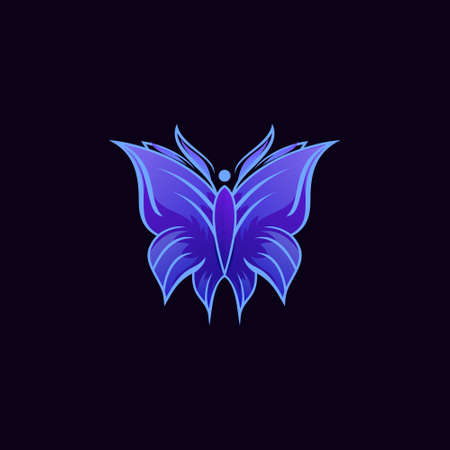 This is a butterfly logo templateのイラスト素材