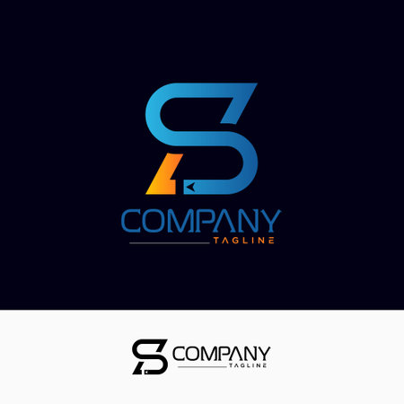 Creative S L  logo. design vector templateのイラスト素材