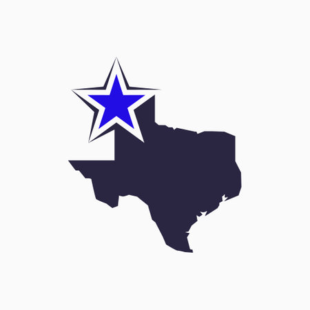 Creative lone star texas logo template.のイラスト素材