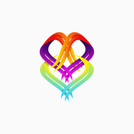 Geometric sign, rainbow design. Vector illustrationのイラスト素材