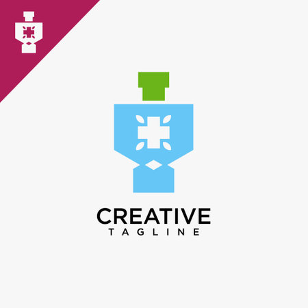 Mortir health , creative design vectorのイラスト素材