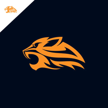 Cheetah logo , creative design vectorのイラスト素材