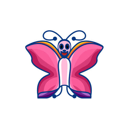 Butterfly cartoon, creative design vectorのイラスト素材