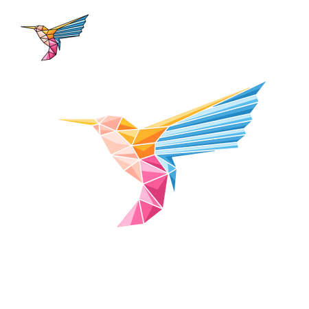 Hummingbirds logo, creative design vectorのイラスト素材