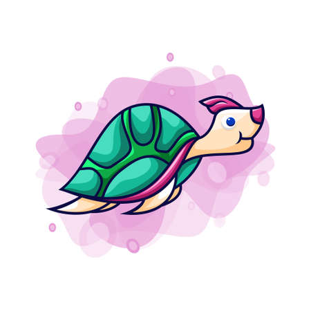 Animal turtle design vector templateのイラスト素材