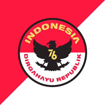 17 August 1945 Happy Indonesia Independent Dayのイラスト素材