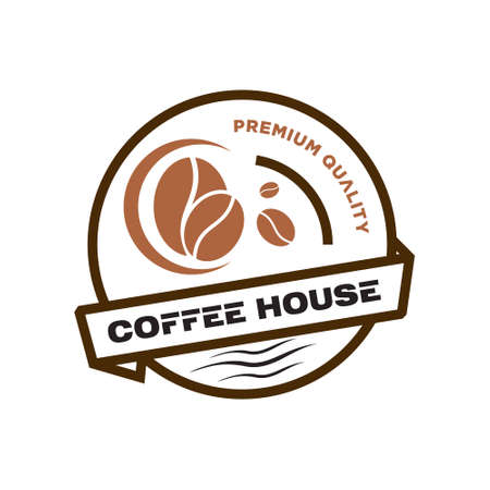 Coffee house logo design vector templateのイラスト素材