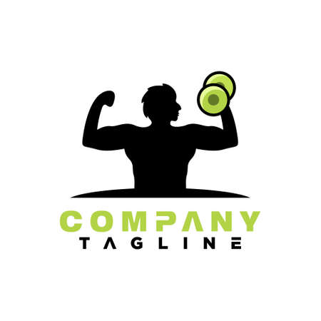 Gym logo design vector templateのイラスト素材