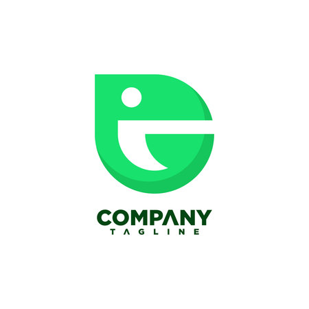 Illustration G letter with flat style design vectorのイラスト素材