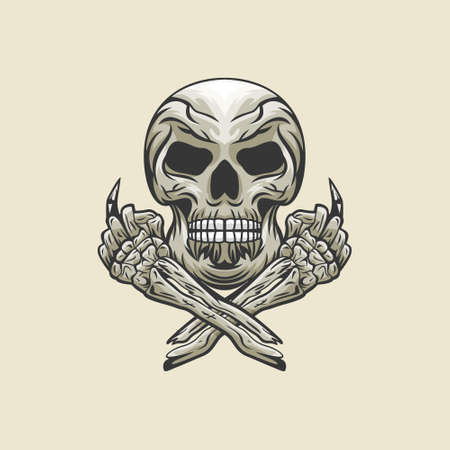 Skeleton   design vector templateのイラスト素材