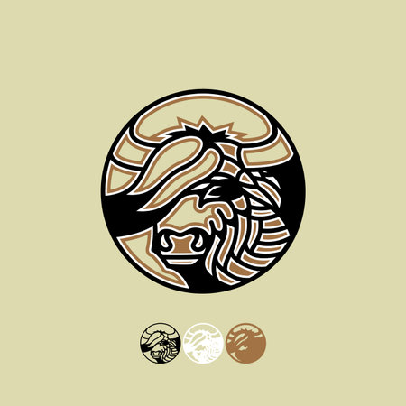 Laser cut highland cow design vectorのイラスト素材