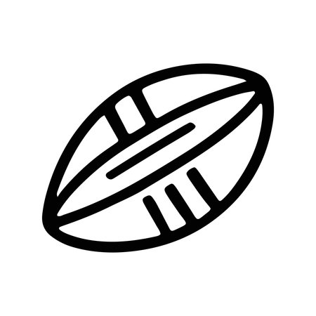 American Football Icon Vector. Outline American Football Sign. Isolated Contour Symbol Illustrationのイラスト素材