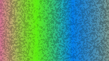 This image showcases a visually appealing abstract background with a gradient effect shifting from shades of pink and brown to vibrant green and bright blue The speckled texture adds depth and intrigue to the design making it a versatile option for various creative projects The gradient blend of colors creates a smooth and dynamic transition offering a modern and artistic backdrop This texture is perfect for digital design presentations websites or any project needing a touch of color and contemporary styleの写真素材