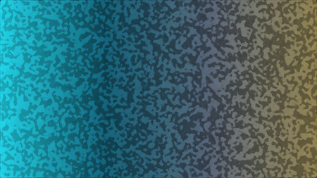 A visually appealing background features an abstract pattern composed of organic shapes in a gradient of colors The left side of the image showcases a vibrant turquoise hue transitioning smoothly to a muted gray and eventually to a warm yellow on the right The shapes are randomly distributed creating a sense of depth and complexity This versatile background is perfect for various creative projects from website design to print materials adding a touch of modern elegance and visual interestの写真素材