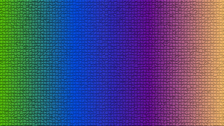 This image features a visually stunning abstract gradient background composed of geometric textures The color palette transitions smoothly from green to blue to purple and finally to yellow creating a vibrant and eye catching effect The seamless nature of the transition makes it suitable for various applications from web design to print media adding a touch of modernity and sophistication The subtle texture adds depth and enhances the overall visual appealの写真素材