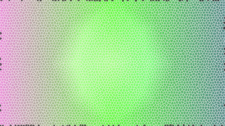 An abstract background featuring a smooth gradient from pink to green created with a stained glass effect The colors blend seamlessly creating a visually appealing and modern design The small shapes resembling stained glass add texture and depth to the image This background is suitable for various creative projects including website design presentations and graphic artsの写真素材