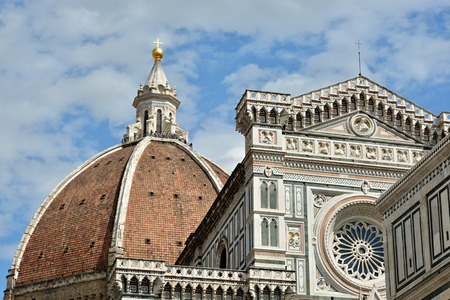 FLORENCE, ITALY - APRIL 2017 - Santa Maria del Fiore cathedral also known as The Duomo in Florence, Italyのeditorial素材