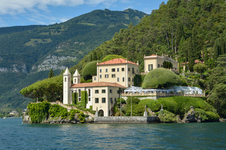 Villa del Balbianello is one of the most beautiful villas overlooking lake Comoのeditorial素材