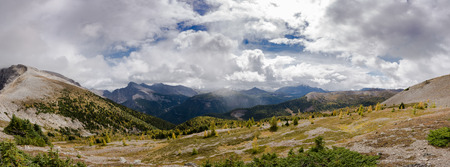 Nice view on Rockies during Harvey pass hikeの写真素材