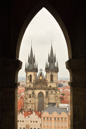 Church of Our Lady Before Tyn in Pragueの写真素材