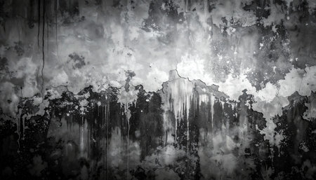 Grunge wall texture. Abstract background for design. Black and white.の素材