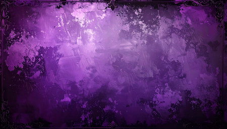 Purple grunge background with space for text. Computer generated illustration.の素材