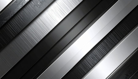 Metal background. 3d illustration. Metal texture. Metallic material.の素材