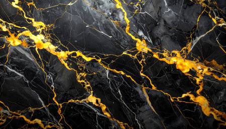 Black marble texture background pattern with high resolution, abstract natural marble black and goldの素材
