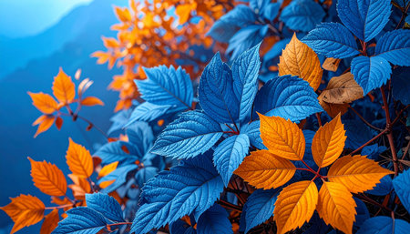 Autumn leaves background. Colorful autumn leaves. Nature background.の素材