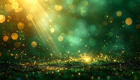 glitter vintage lights background. gold and black. de-focusedの素材
