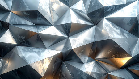 3d illustration of abstract geometric composition,digital art works.\"\""の素材