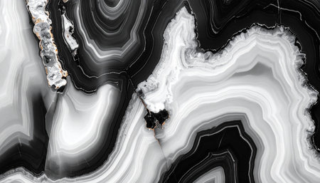 Black and white marble patterned texture background. Marbling artwork for designの素材