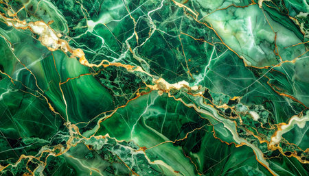 Green marble texture background pattern with high resolution, counter top view.の素材