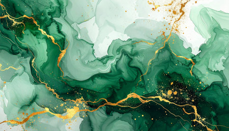 Marble abstract acrylic background. Marbling artwork texture. Agate ripple pattern. Gold powder.の素材