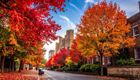Fall season in Central Park.の素材