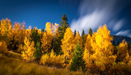 Autumn in the Rocky Mountains of Colorado, United States of Americaの素材