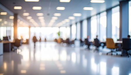Blurred image of business people in meeting room, shallow depth of focus.の素材