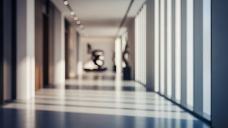 Abstract blur and defocused shopping mall of department store interior for backgroundの素材