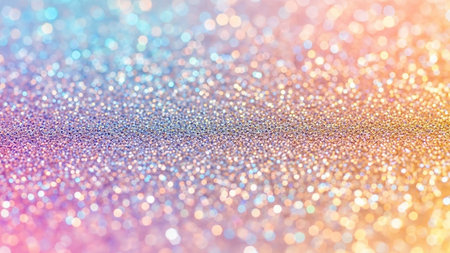 glitter vintage lights background. silver, blue and gold. de-focusedの素材