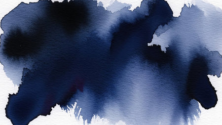 Abstract blue watercolor background for your design. Watercolor texture.の素材
