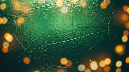 Abstract christmas background with bokeh lights and snowflakesの素材