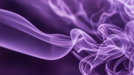 purple smoke abstract background close up, beautiful lines and blur styleの素材