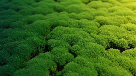 Green moss texture background, 3d rendering. Computer digital drawing.の素材