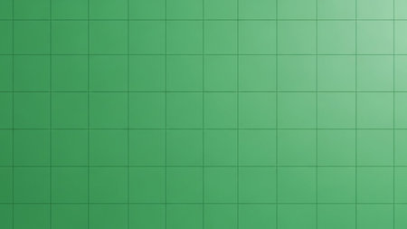 Green tile wall background. 3d rendering. Computer digital drawing.の素材
